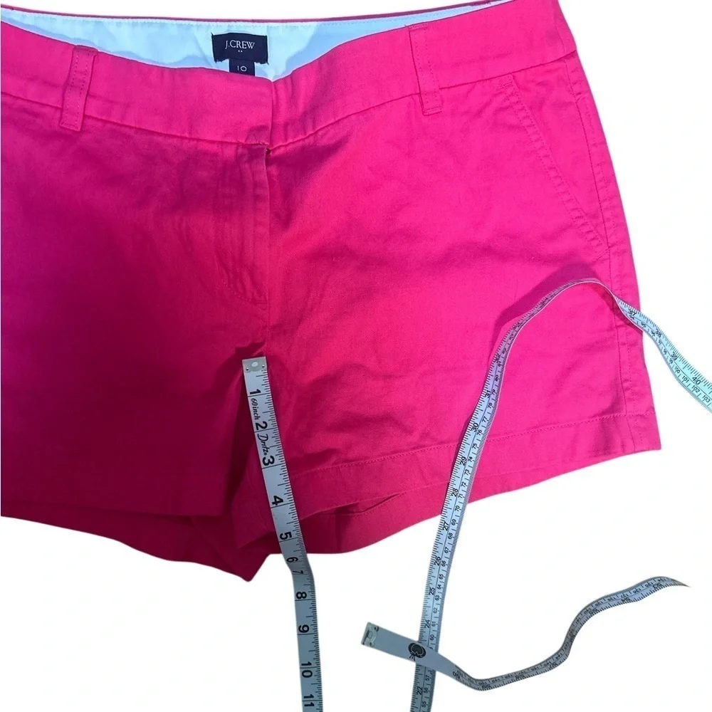 J.Crew Pink Broken-In Chino Shorts Size 10 Cotton Casual Preppy